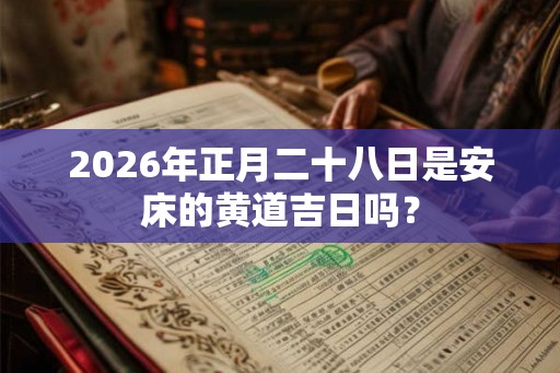 2026年正月二十八日是安床的黄道吉日吗？