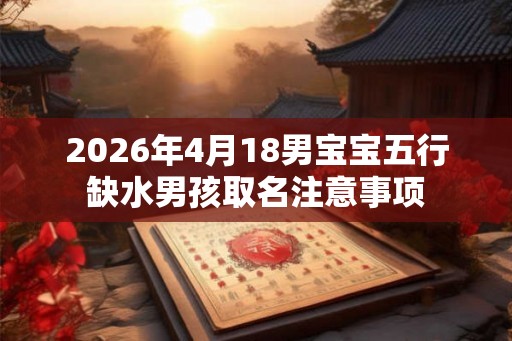 2026年4月18男宝宝五行缺水男孩取名注意事项 2026年4月18男宝宝五行缺水男孩取名注意事项