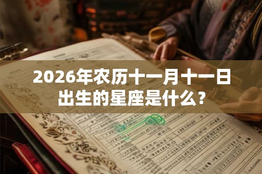 2026年农历十一月十一日出生的星座是什么？