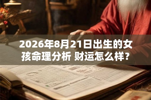 2026年8月21日出生的女孩命理分析 财运怎么样？