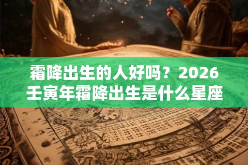 霜降出生的人好吗？2026壬寅年霜降出生是什么星座