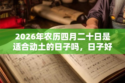 2026年农历四月二十日是适合动土的日子吗，日子好吗？