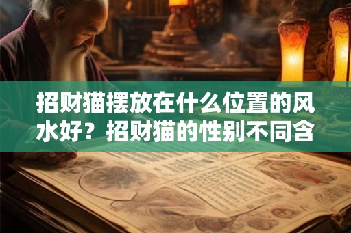 招财猫摆放在什么位置的风水好？招财猫的性别不同含义不同？