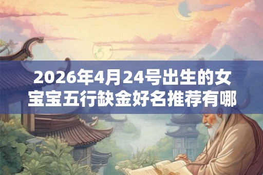 2026年4月24号出生的女宝宝五行缺金好名推荐有哪些