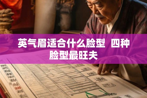 英气眉适合什么脸型  四种脸型最旺夫
