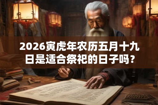 2026寅虎年农历五月十九日是适合祭祀的日子吗？