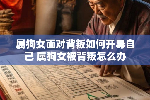 属狗女面对背叛如何开导自己 属狗女被背叛怎么办