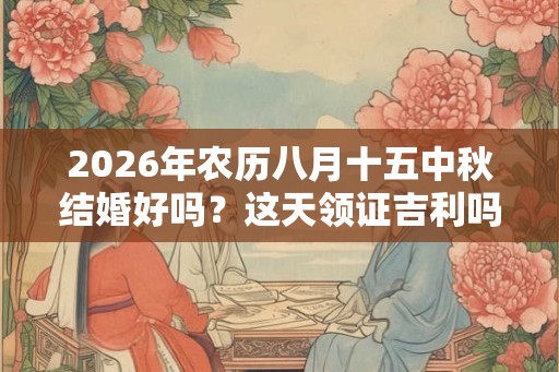2026年农历八月十五中秋结婚好吗?这天领证吉利吗 2026年农历八月十五中秋结婚好吗?这天领证吉利吗
