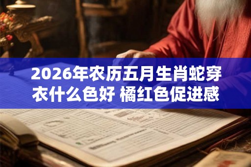 2026年农历五月生肖蛇穿衣什么色好 橘红色促进感情 2026年农历五月生肖蛇穿衣什么色好 橘红色促进感情
