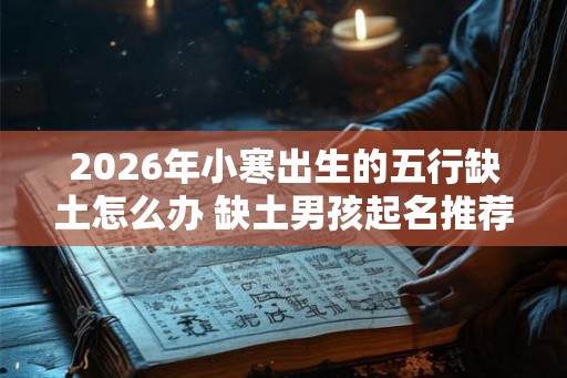 2026年小寒出生的五行缺土怎么办 缺土男孩起名推荐