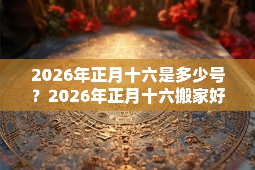 2026年正月十六是多少号？2026年正月十六搬家好吗？