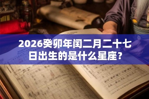 2026癸卯年闰二月二十七日出生的是什么星座？