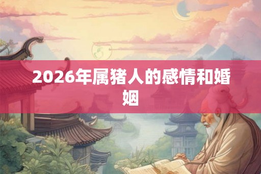 2026年属猪人的感情和婚姻 2026年属猪人的感情和婚姻