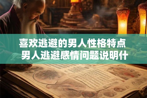 喜欢逃避的男人性格特点  男人逃避感情问题说明什么