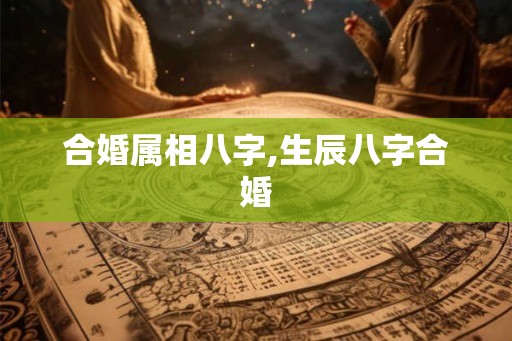 合婚属相八字,生辰八字合婚
