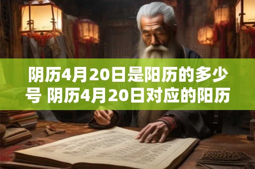 阴历4月20日是阳历的多少号 阴历4月20日对应的阳历日期是什么