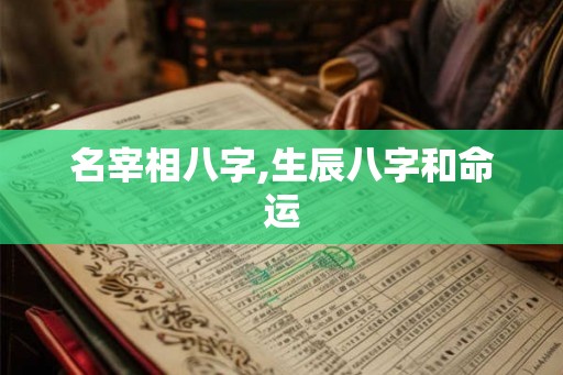 名宰相八字,生辰八字和命运