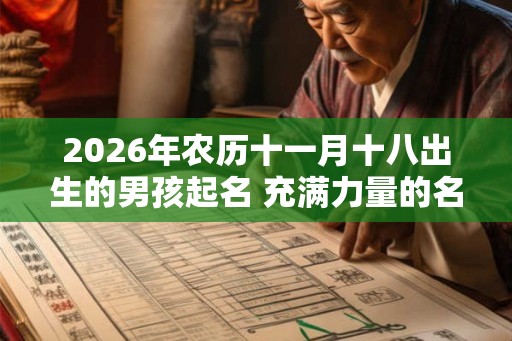 2026年农历十一月十八出生的男孩起名 充满力量的名字精选