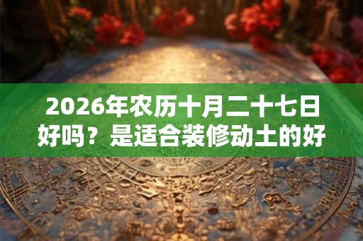 2026年农历十月二十七日好吗?是适合装修动土的好日子吗? 2026年农历十月二十七日好吗?是适合装修动土的好日子吗?