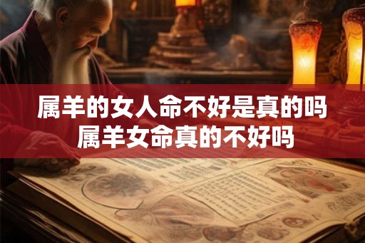 属羊的女人命不好是真的吗 属羊女命真的不好吗