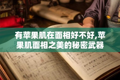 有苹果肌在面相好不好,苹果肌面相之美的秘密武器