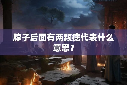 脖子后面有两颗痣代表什么意思？