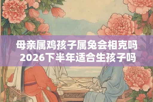 母亲属鸡孩子属兔会相克吗 2026下半年适合生孩子吗