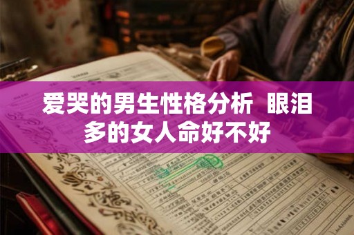 爱哭的男生性格分析  眼泪多的女人命好不好