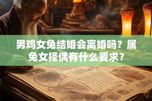男鸡女兔结婚会离婚吗?属兔女择偶有什么要求? 男鸡女兔结婚会离婚吗?属兔女择偶有什么要求?