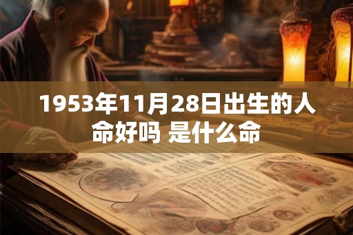 1953年11月28日出生的人命好吗 是什么命