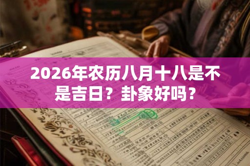 2026年农历八月十八是不是吉日？卦象好吗？
