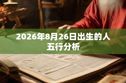 2026年8月26日出生的人五行分析 2026年8月26日出生的人五行分析