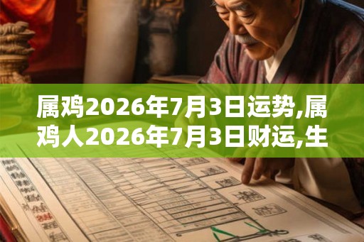 属鸡2026年7月3日运势,属鸡人2026年7月3日财运,生肖鸡2026年7月3日运势