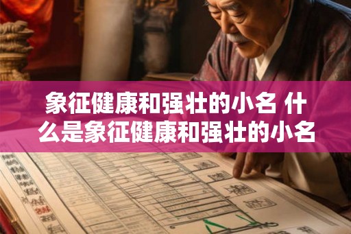象征健康和强壮的小名 什么是象征健康和强壮的小名
