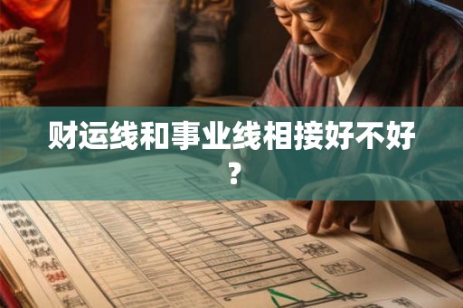 财运线和事业线相接好不好？