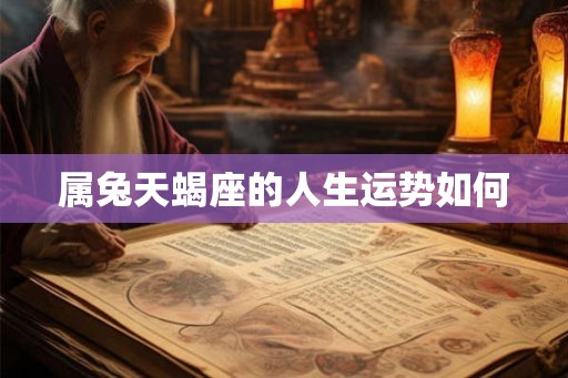 属兔天蝎座的人生运势如何