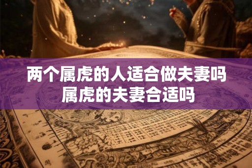 两个属虎的人适合做夫妻吗 属虎的夫妻合适吗