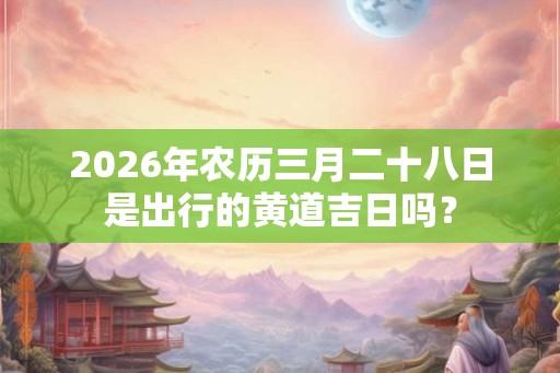 2026年农历三月二十八日是出行的黄道吉日吗? 2026年农历三月二十八日是出行的黄道吉日吗?