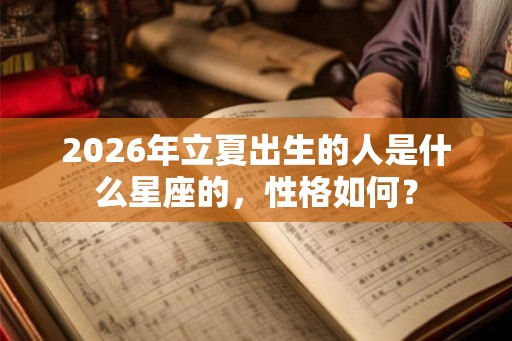 2026年立夏出生的人是什么星座的,性格如何? 2026年立夏出生的人是什么星座的,性格如何?