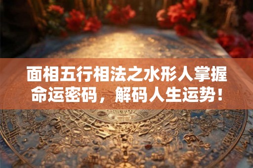 面相五行相法之水形人掌握命运密码，解码人生运势！