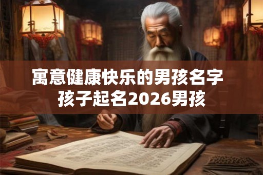寓意健康快乐的男孩名字 孩子起名2026男孩 寓意健康快乐的男孩名字 孩子起名2026男孩