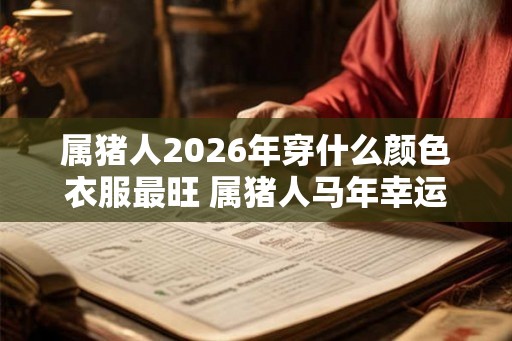 属猪人2026年穿什么颜色衣服最旺 属猪人马年幸运色是什么 属猪人2026年穿什么颜色衣服最旺 属猪人马年幸运色是什么