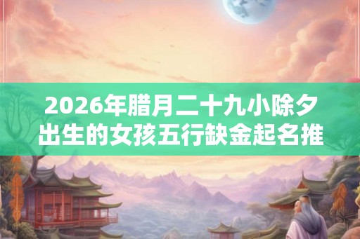 2026年腊月二十九小除夕出生的女孩五行缺金起名推荐