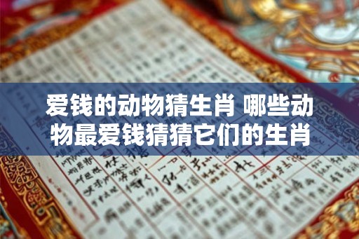 爱钱的动物猜生肖 哪些动物最爱钱猜猜它们的生肖