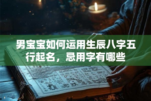 男宝宝如何运用生辰八字五行起名,忌用字有哪些 男宝宝如何运用生辰八字五行起名,忌用字有哪些