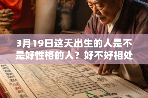 3月19日这天出生的人是不是好性格的人？好不好相处？
