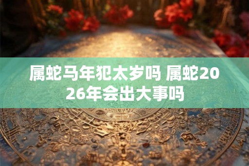 属蛇马年犯太岁吗 属蛇2026年会出大事吗