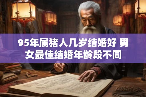 95年属猪人几岁结婚好 男女最佳结婚年龄段不同