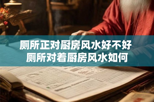 厕所正对厨房风水好不好 厕所对着厨房风水如何 厕所正对厨房风水好不好 厕所对着厨房风水如何