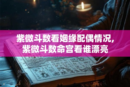 紫微斗数看姻缘配偶情况,紫微斗数命宫看谁漂亮